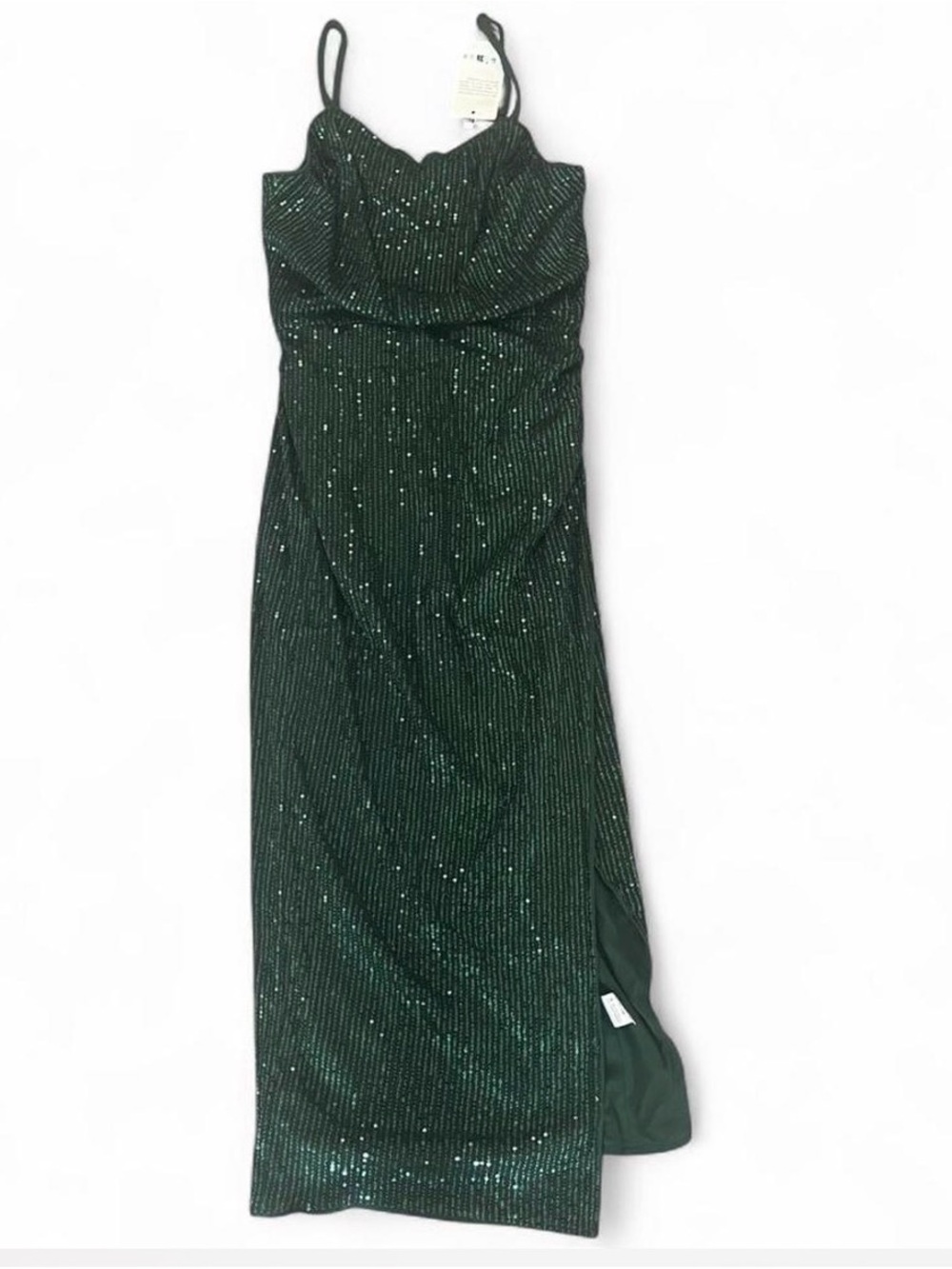 Berylove Green Sequin Maxi Dress